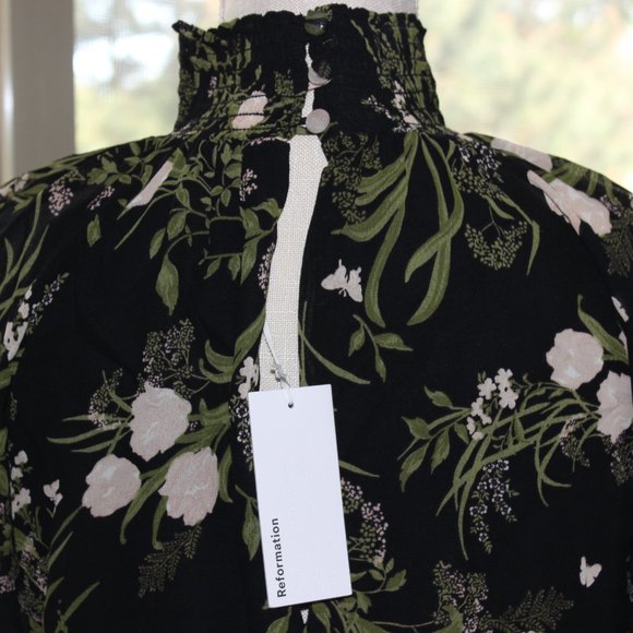 Reformation Francois Floral Turtleneck Top - Picture 3 of 7